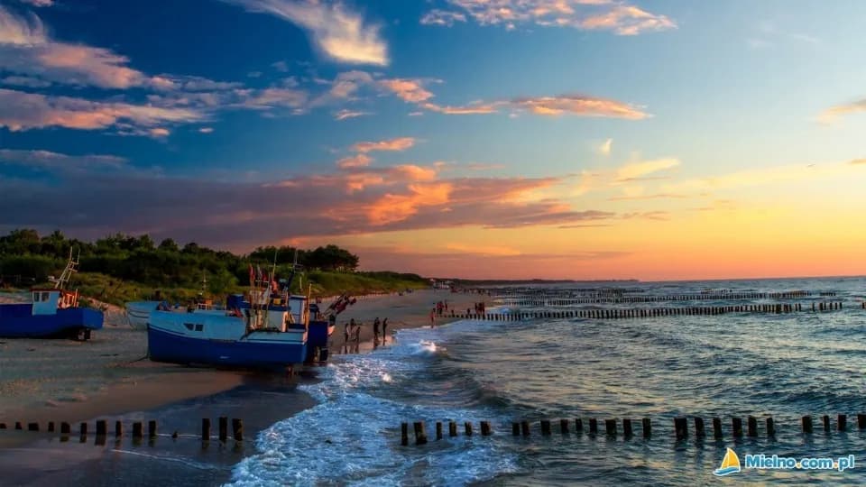 Plaża i promenada Mielno